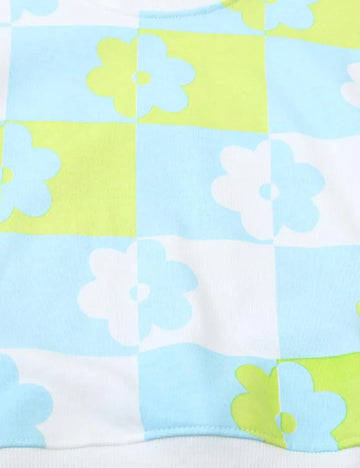 Floral Plaid Sweatshirt - Mini Taylor